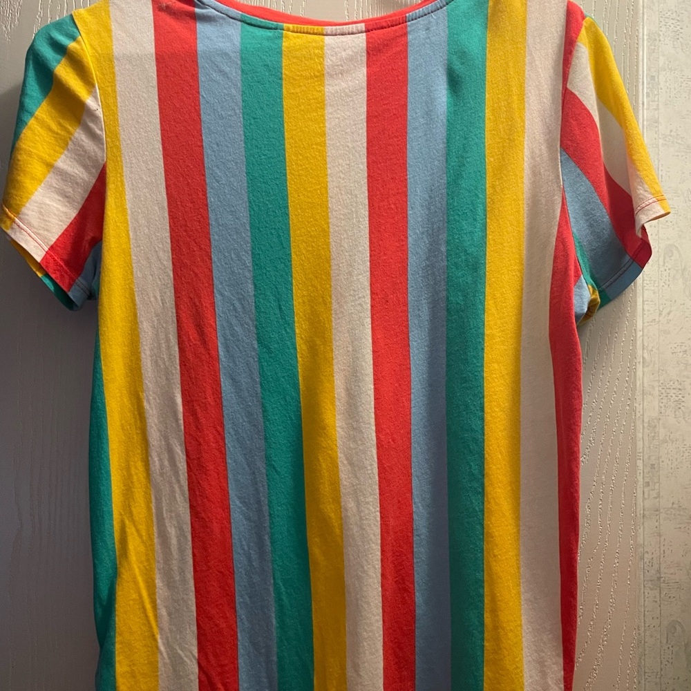 Guess Multicolor Striped Short Sleeve Tee